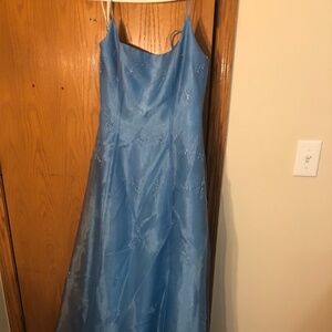 Vintage 2009 Light Blue Long Prom Dress Size 11/12